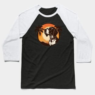 Pointer dog with sunglasses Baseball T-Shirt